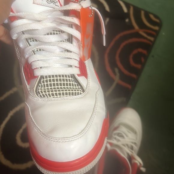 Jordan 4 air jordan retro oh fire red basically brand new - Picture 8 of 11